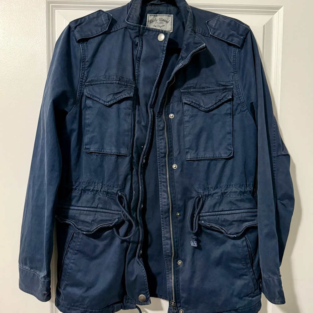 Lucky Brand Blue Military Field Jacket
